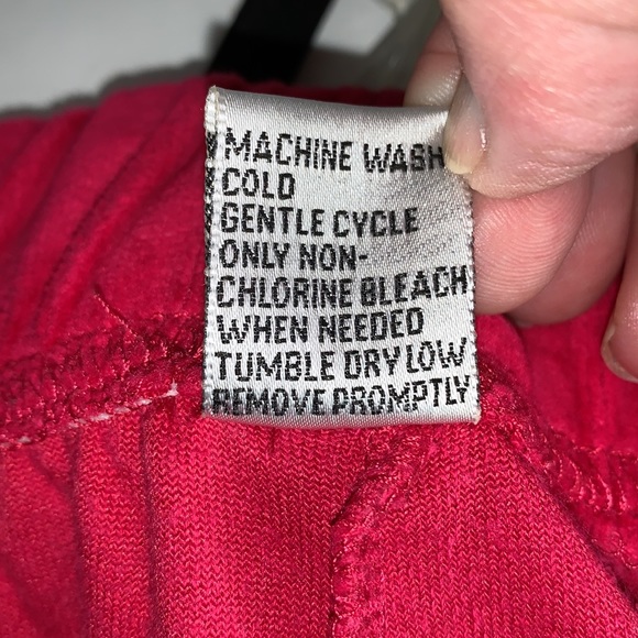 Red Velvet Lounge Pants Size L EUC - Picture 7 of 7